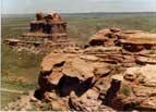 Colorado pictures / Colorado Nature Photography: ”On the Rocks.”     Ah, the fun I had as a child climbing these rocks!   Camel Rock / Chimney Rock from atop the cliffs with no name.  Colorado / Wyoming border northwest of Ft. Collins