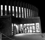 Laramie Photography by Grabo' / University of Wyoming pictures: Modernistic architecture of the Classroom Building by night, University of Wyoming Campus, Laramie.  Sorry, large view not yet available.